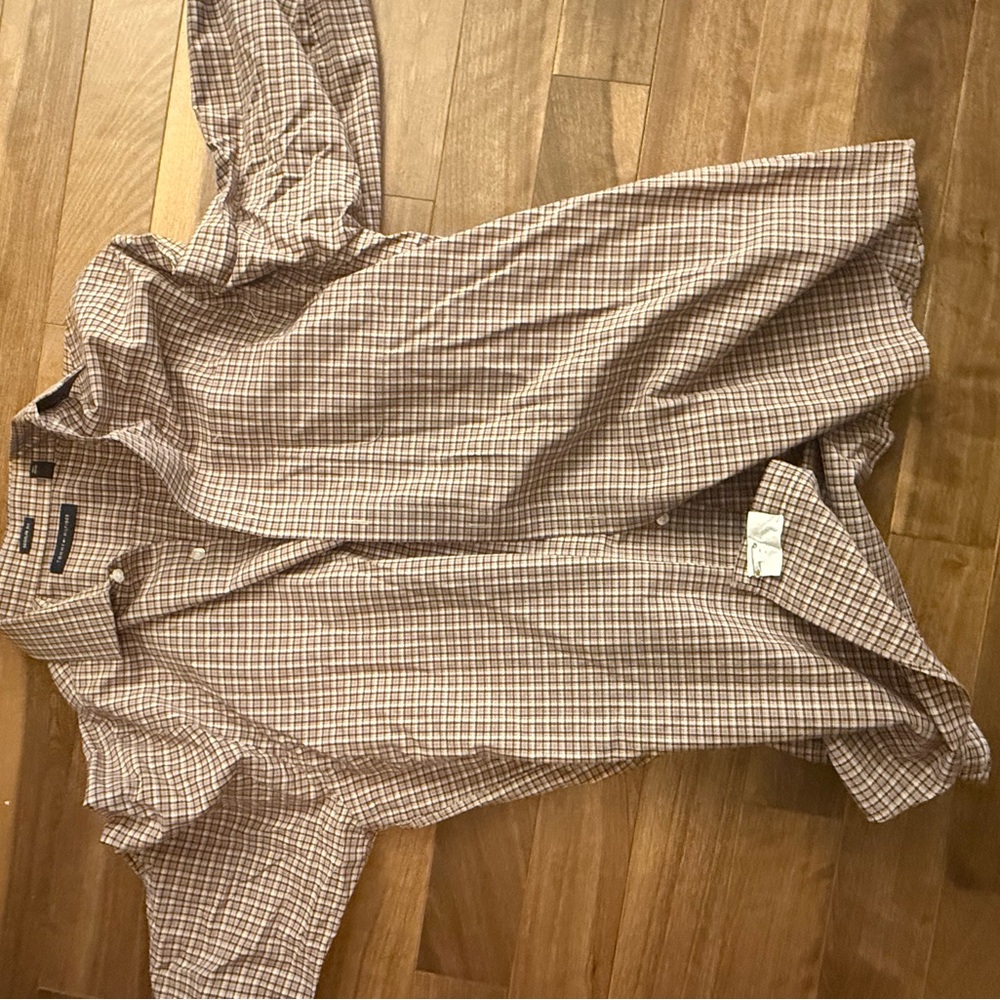 Tommy Hilfiger Brown Plaid Shirt